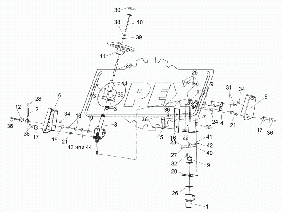 Рулевая колонка КВС-1-0129230-01