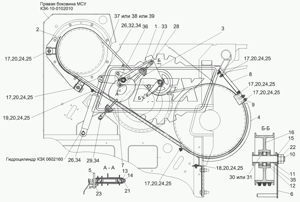 Привод наклонной камеры КЗК-10-0125000