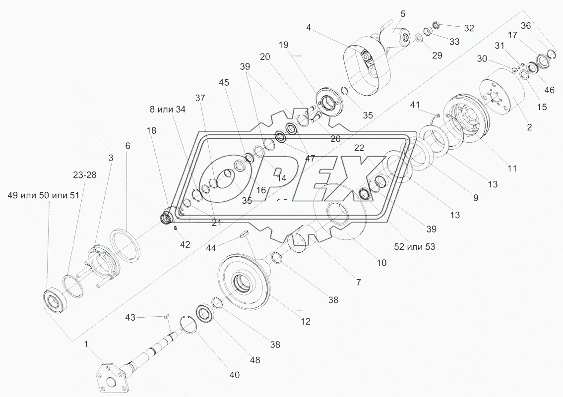 Контрпривод вариатора КЗК-12-0202500А