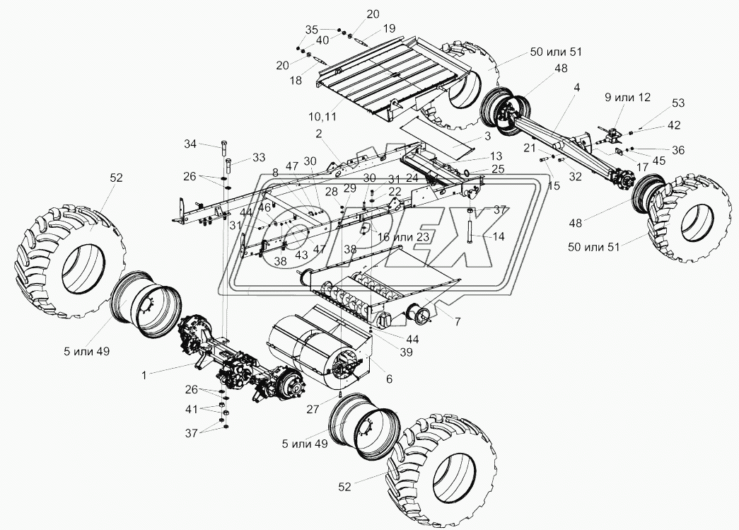 Шасси КЗК-12-0111000В