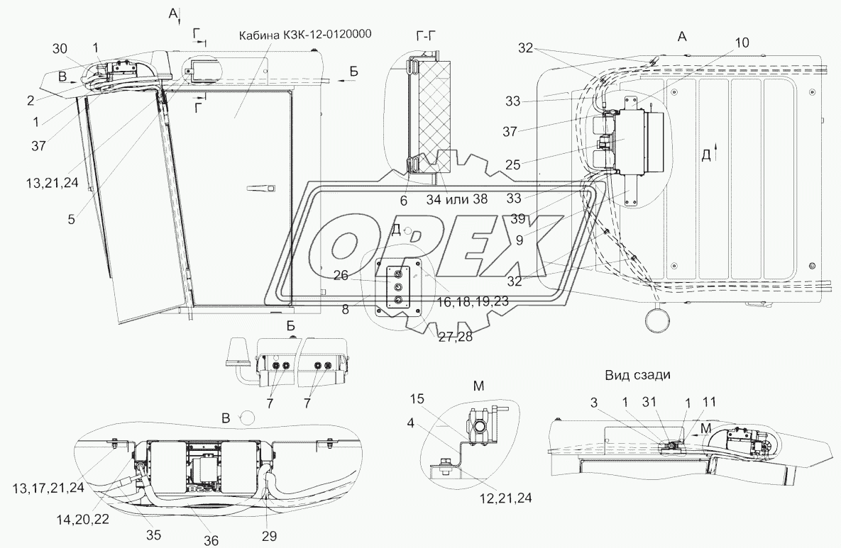 Установка испарителя КЗК-12-0113040-01