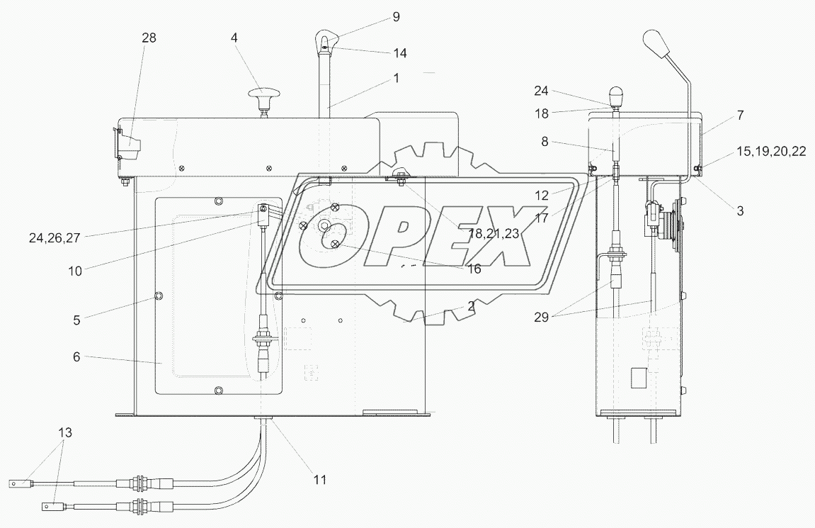 Пульт управления КЗК-12-0119500А-01