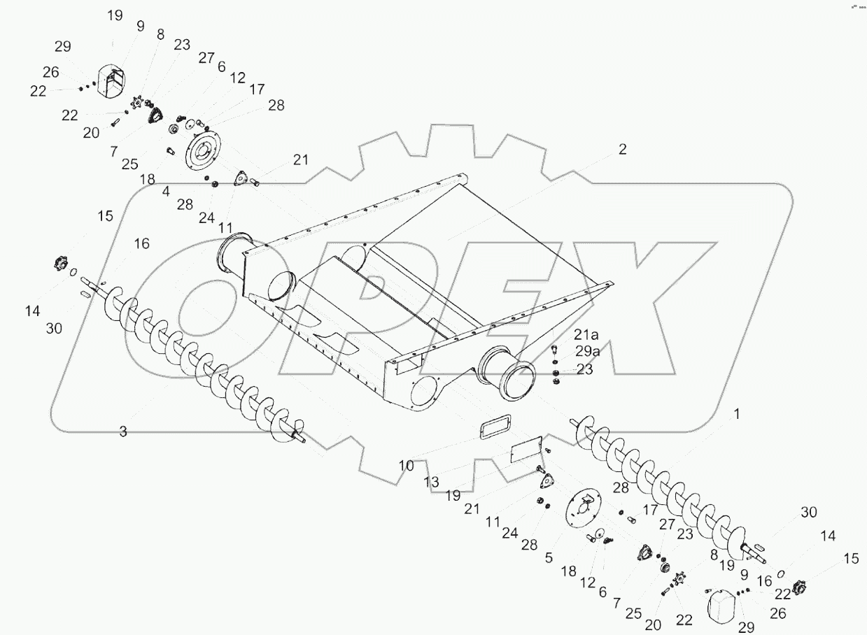  Блок шнеков КЗК 0218010В