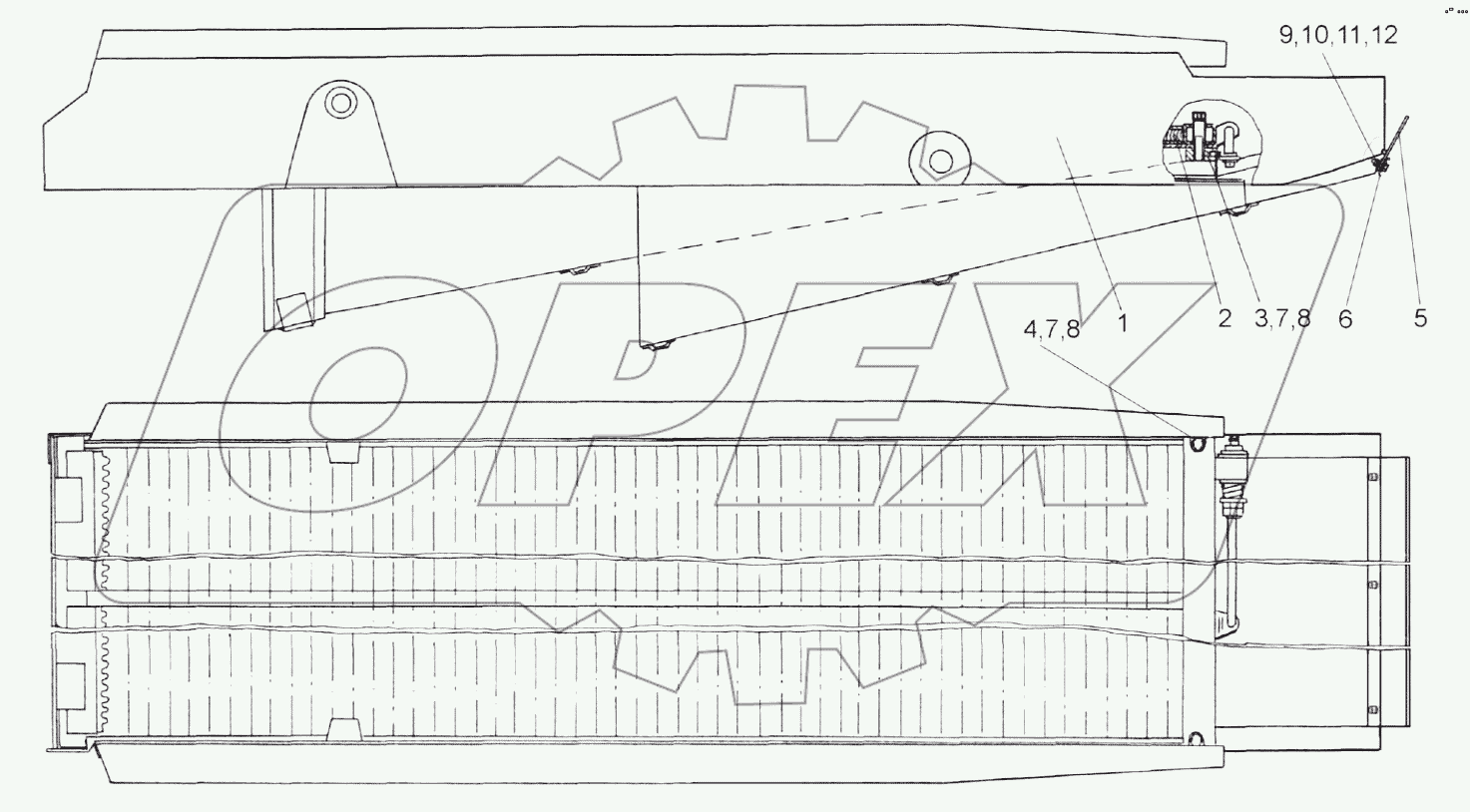  Стан решетный нижний КЗК 0240000