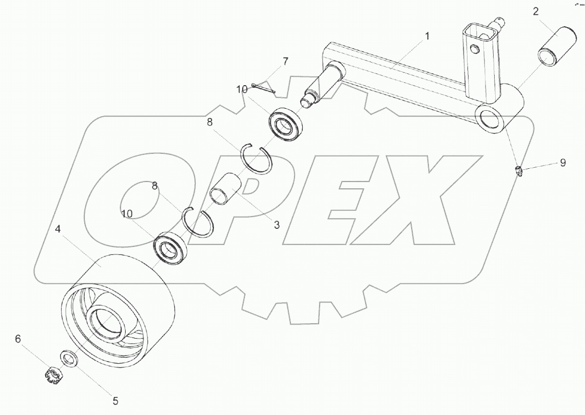  Рычаг КЗК 0100590