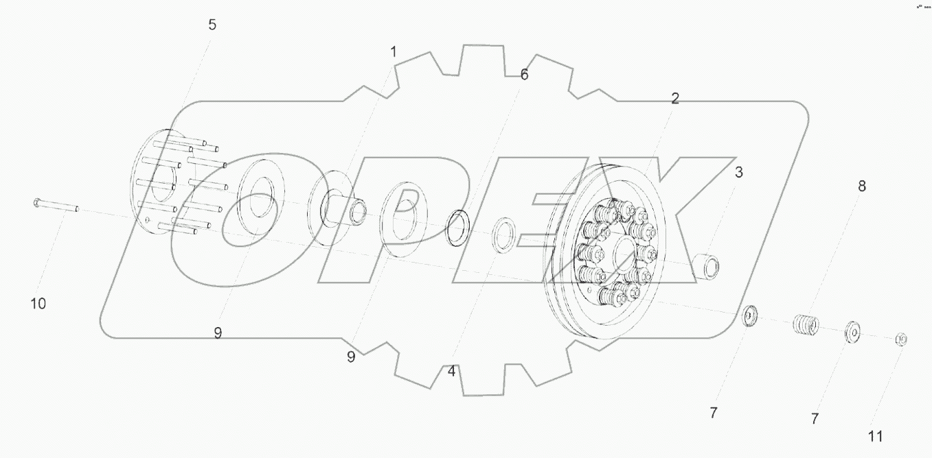  Муфта фрикционная КЗК 0219100А