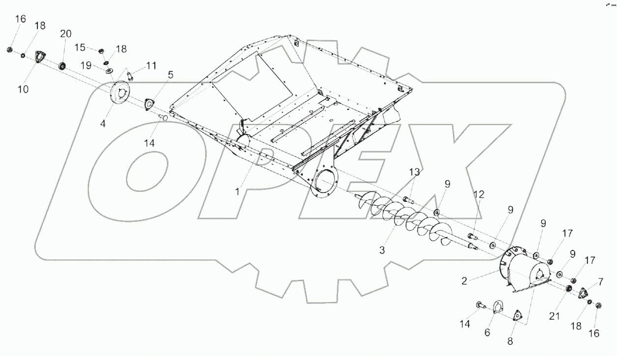  Установка шнека КЗК 0206030Б