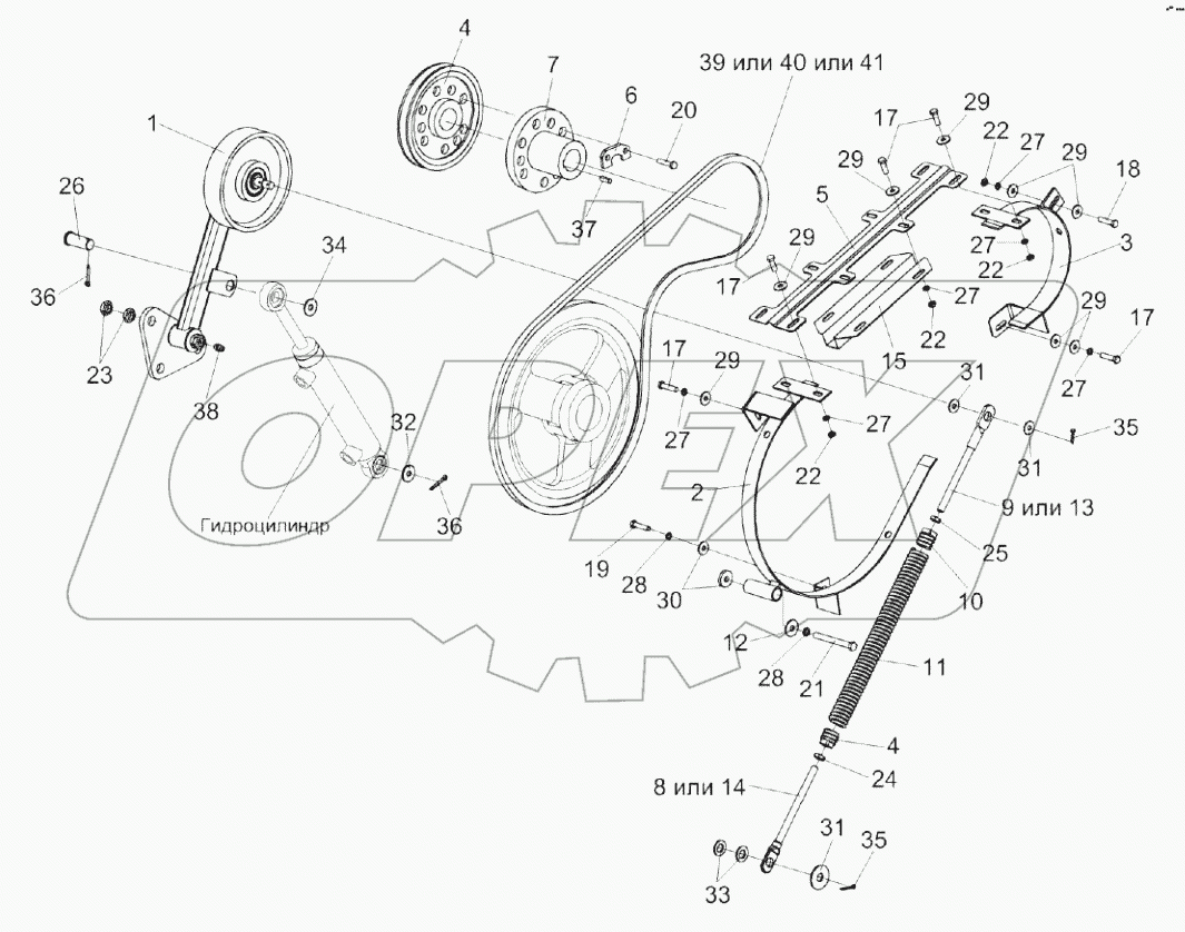  Привод вибратора КЗК 0223000Б-01