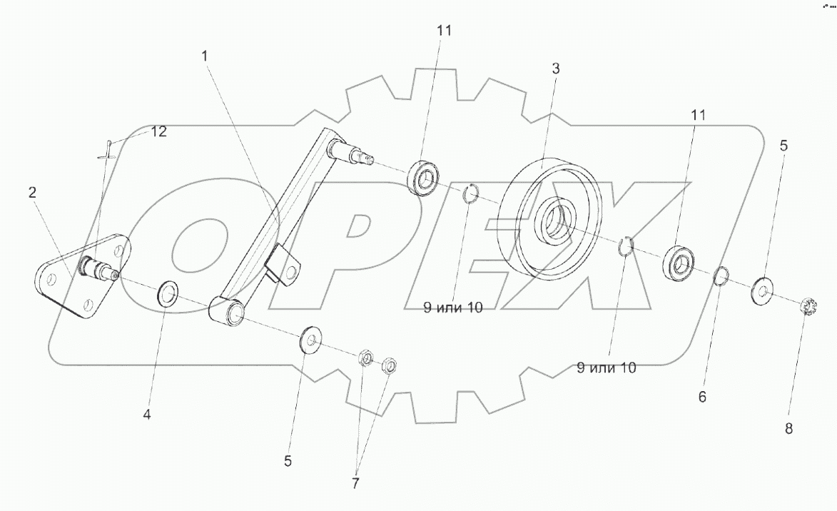  Рычаг КЗК 0223010