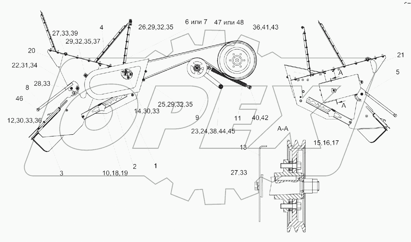  Установка соломоизмельчителя КЗК-8-0290600