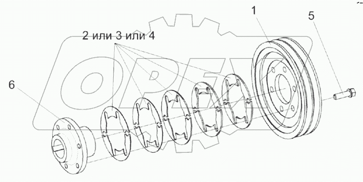  Шкив КЗК 0290090А