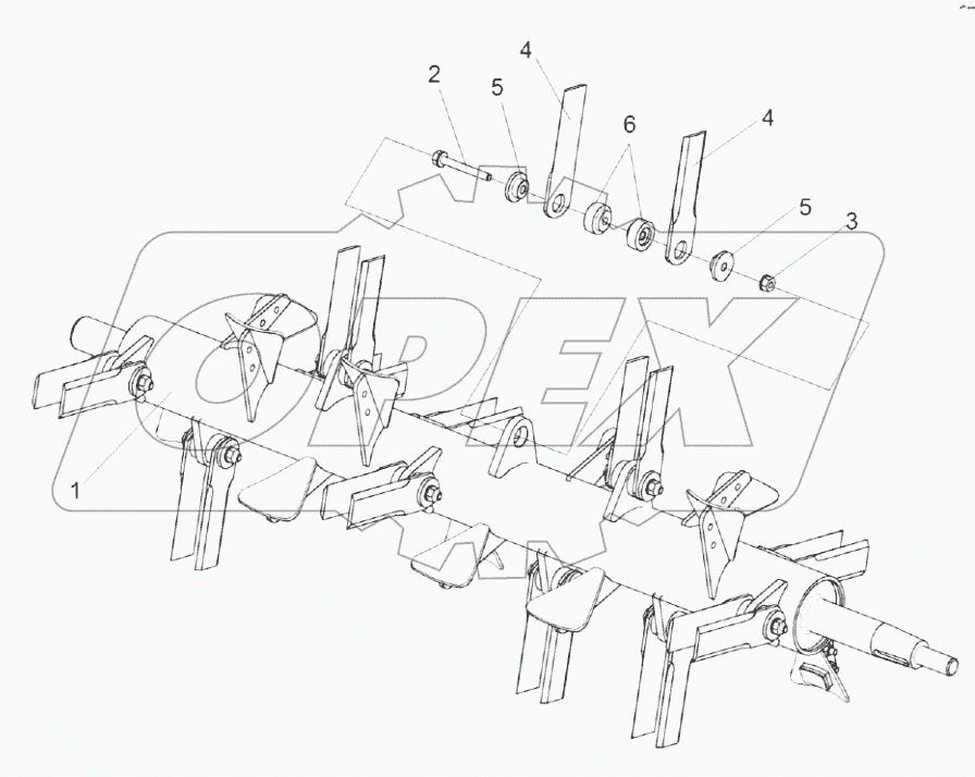  Ротор измельчителя КЗК-8-0290140