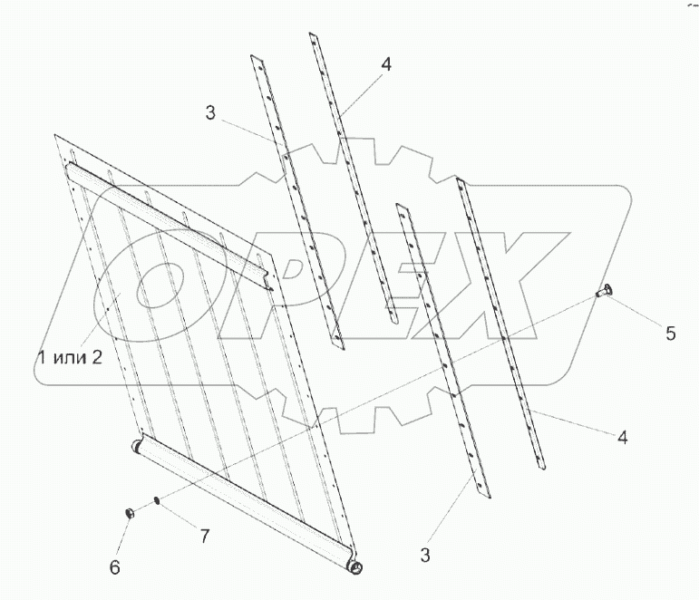  Заслонка КЗК 0290160А