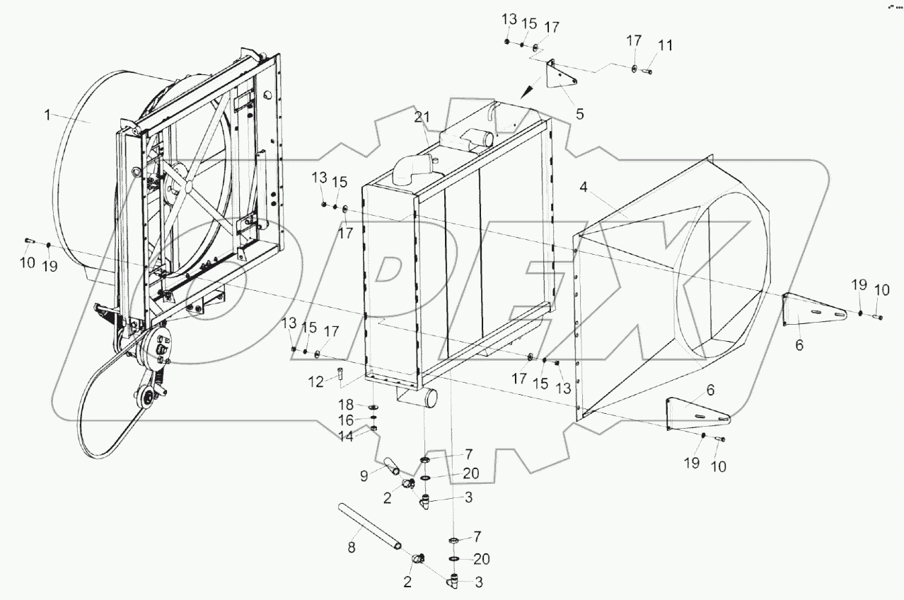  Блок радиаторов КЗК-812С-3-0106040
