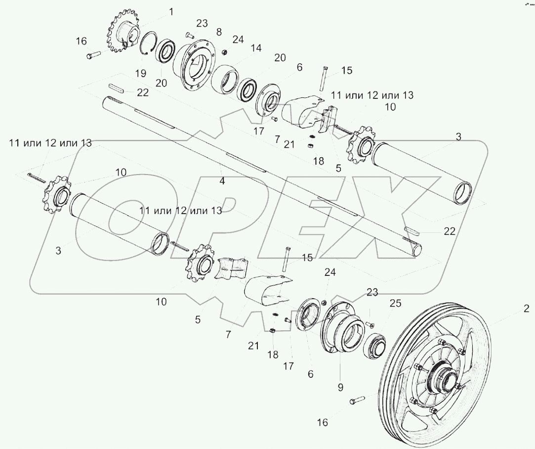  Установка вала верхнего КЗК-8-1813000