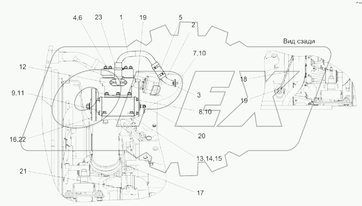  Установка пневмокомпрессора КЗК-812С-3-0106900