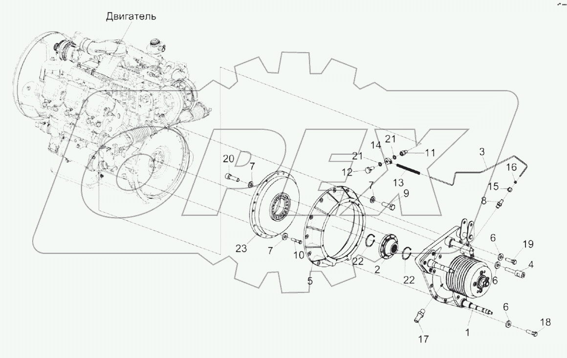  Установка главного привода КЗК-8А-2-0106030