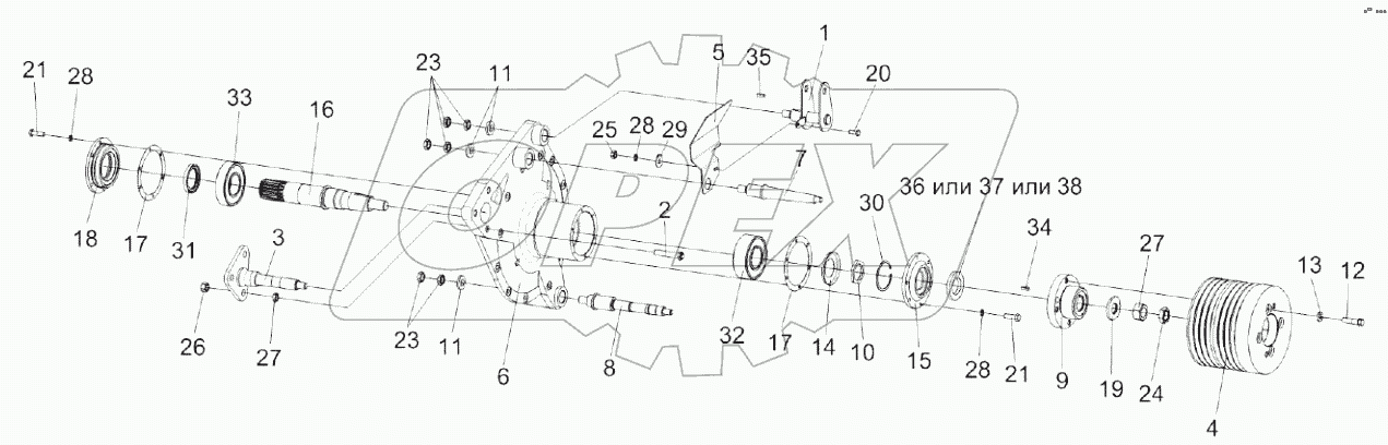  Главный привод КЗК-8А-2-0106270