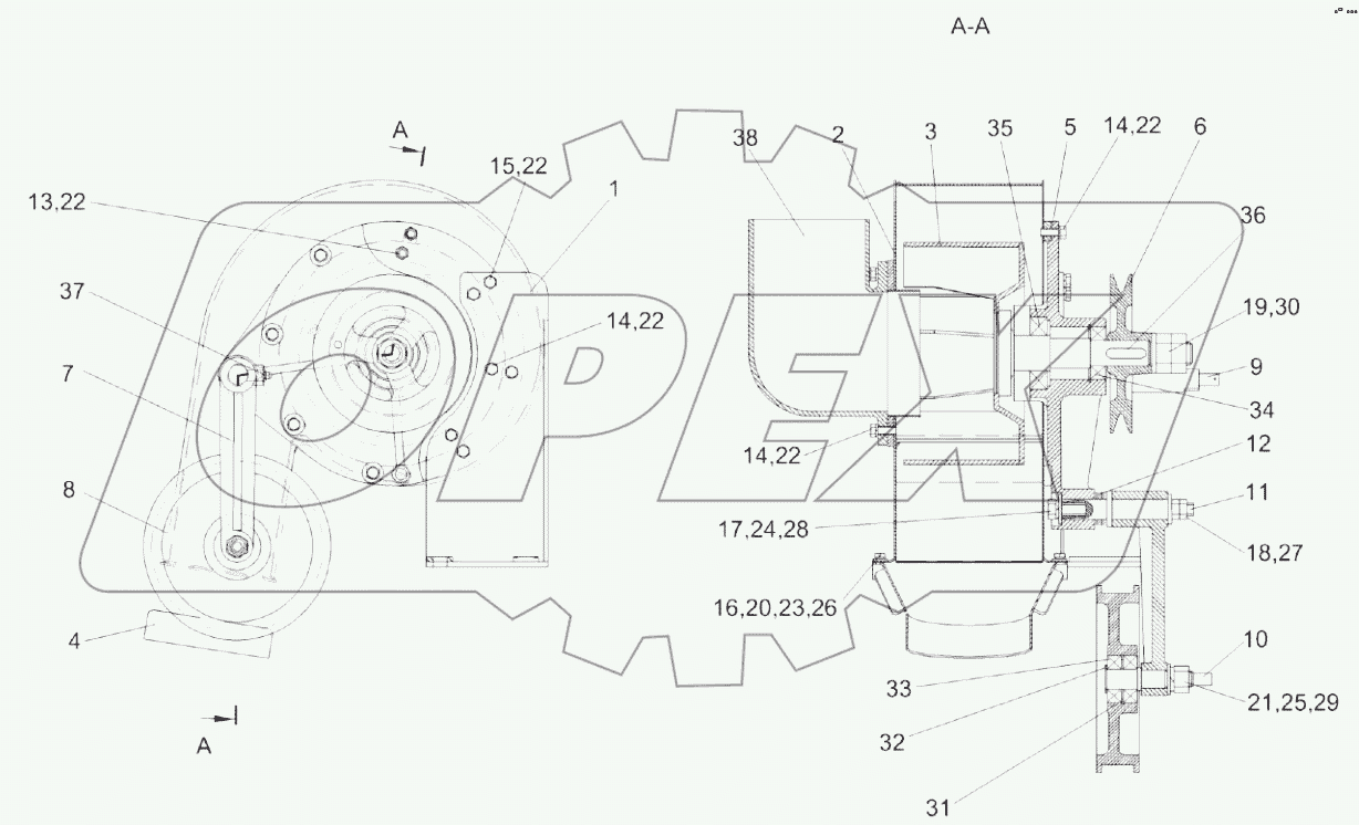  Вентилятор КЗК-8А-0112070