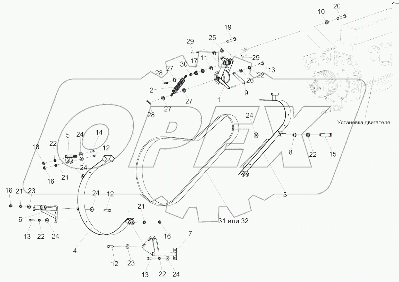  Привод главного контрпривода КЗК 0220000А