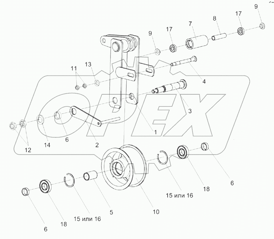  Рычаг КЗК 0220170