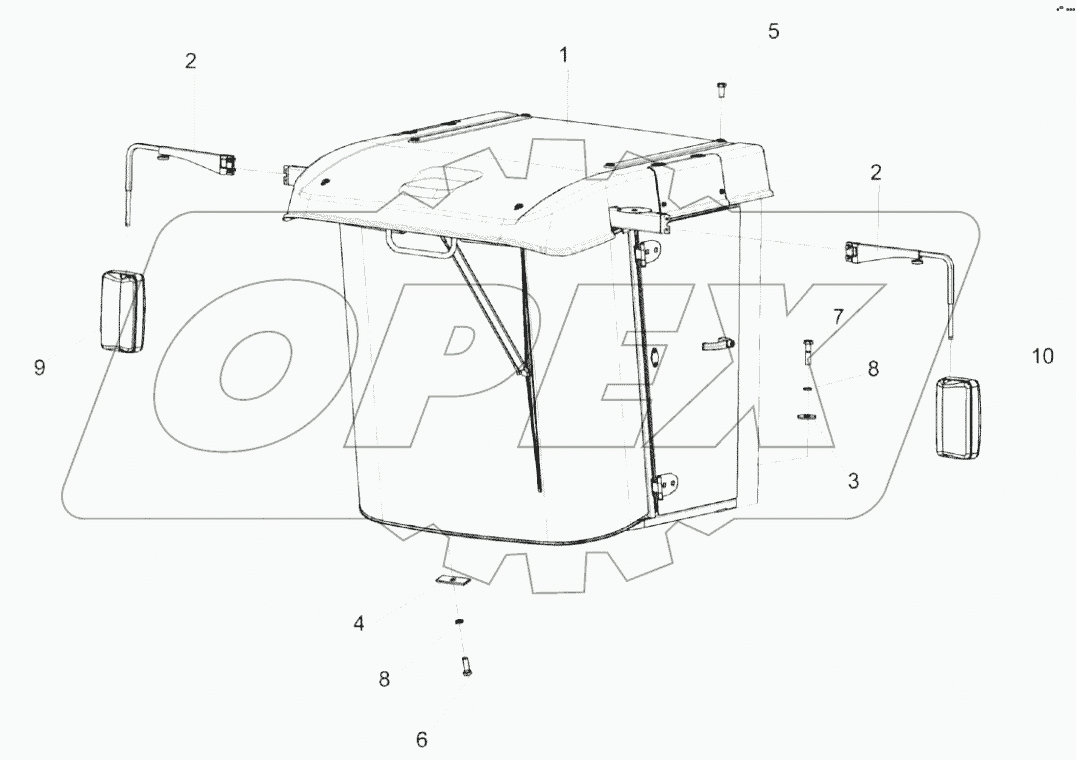  Установка кабины КЗК-3219-0120000