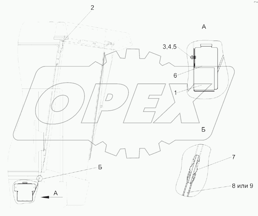  Установка стеклоомывателя КЗК-12-0120460-01