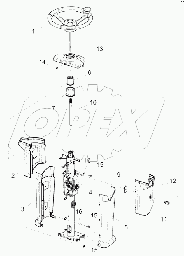  Колонка рулевая КЗК-3219-0119230