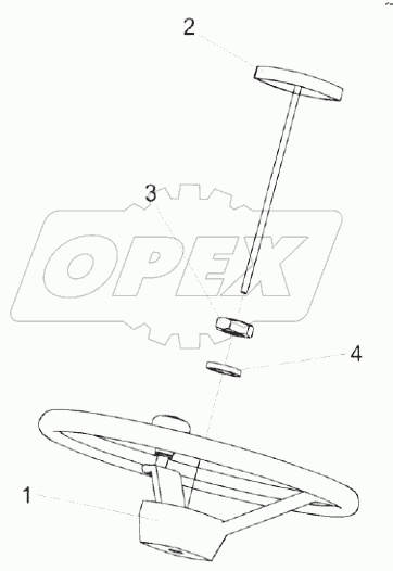  Установка колеса рулевого КЗК-12-0122600-02