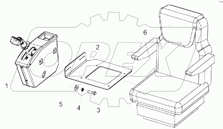  Сиденье КЗК-3219-0119290-01