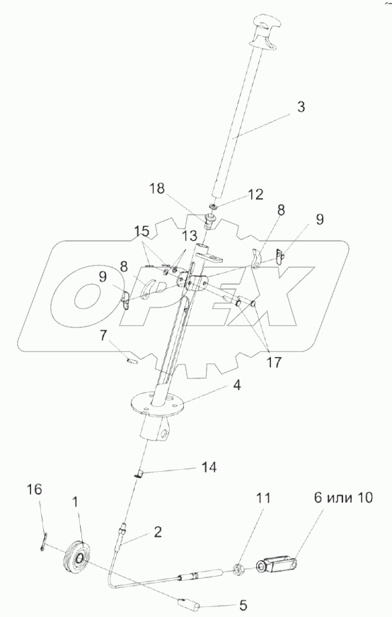  Колонка привода УЭС 0300710