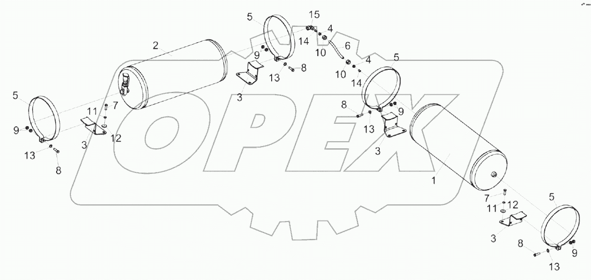  Установка ресиверов КЗК-8А-10-2-0800010