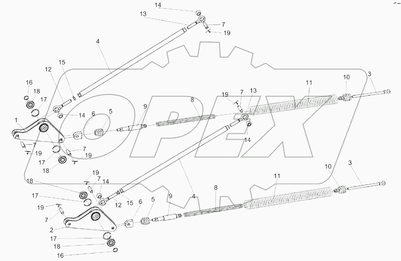  Механизм продольного копирования КЗК 1775000А