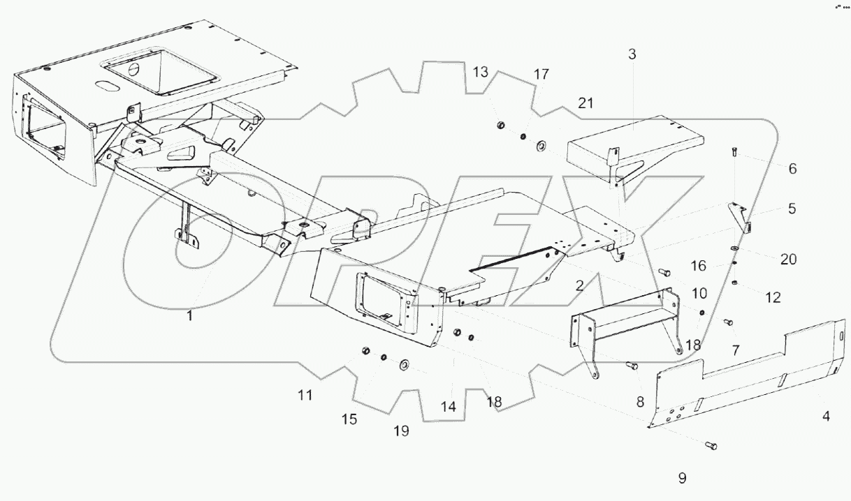  Подрамник КЗК-8-3-0121000