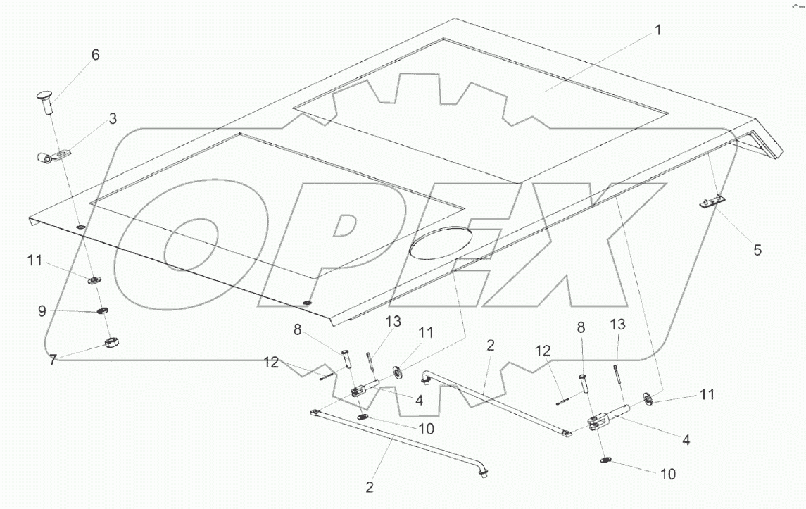  Крыша КЗК-8А-2-0124000