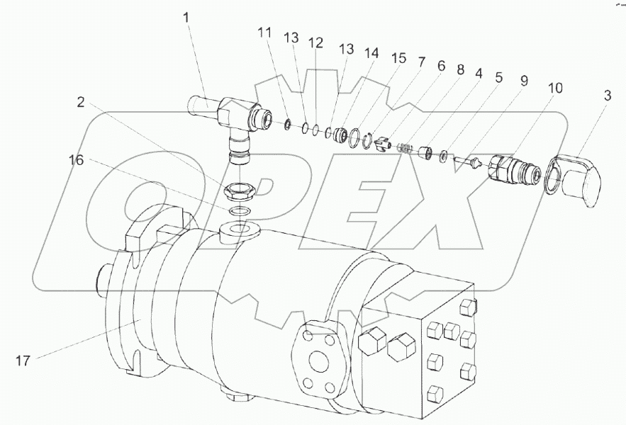  Гидромотор КЗК-12-0601500-01