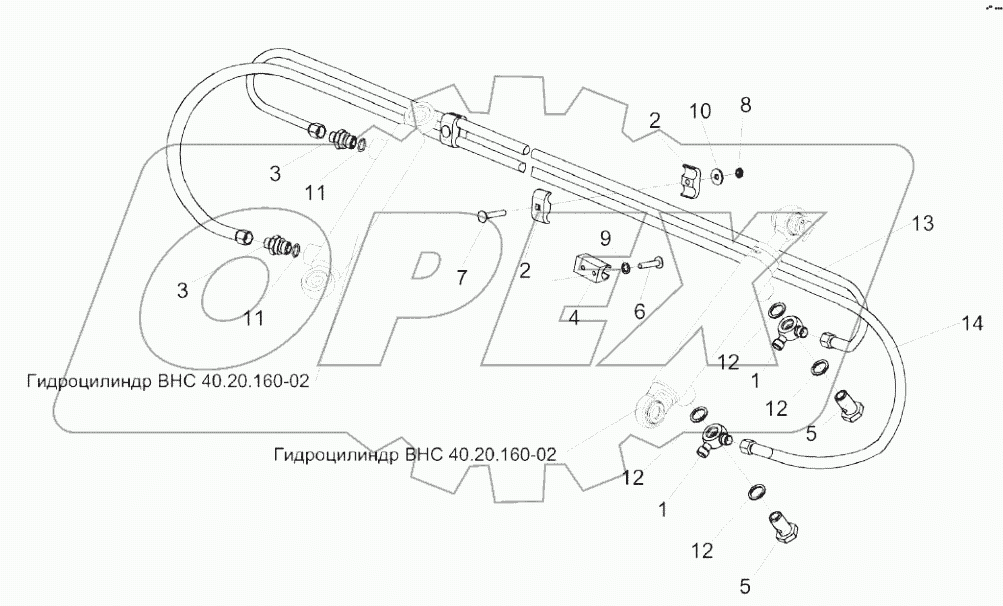  Система гидравлическая КЗК 1790000