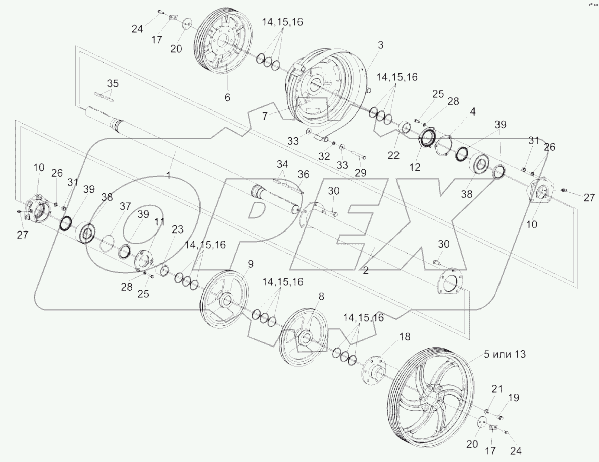 Установка шкивов КЗК 0202860А и КЗК 0202103Б