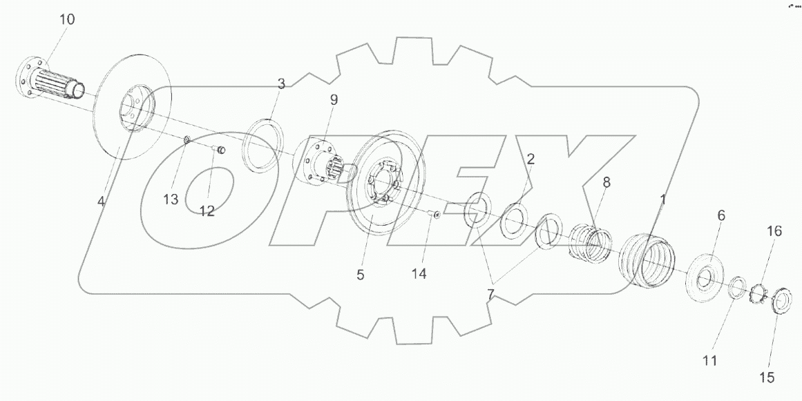  Шкив ведомый КЗК-12-0217400