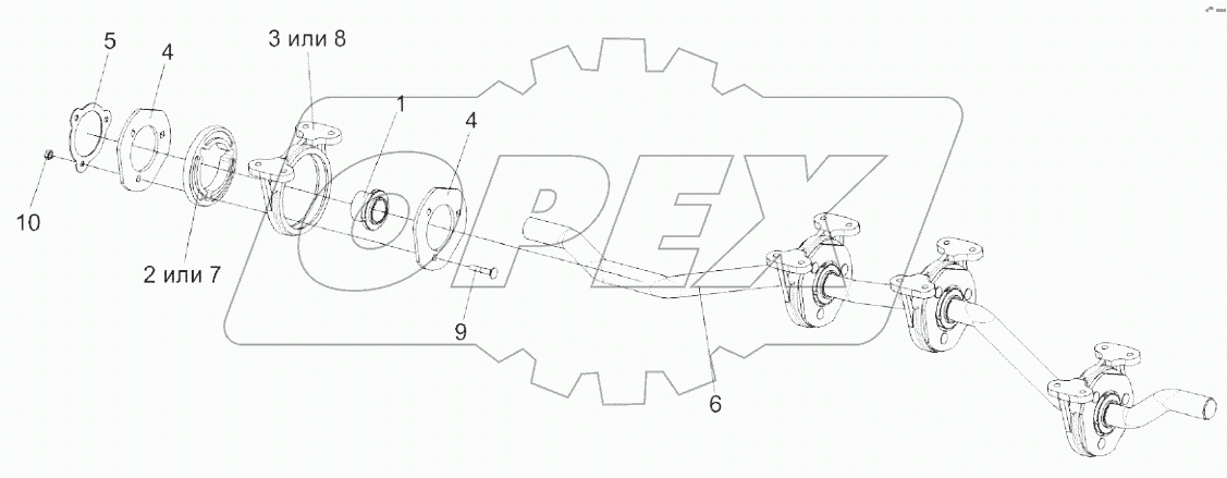  Вал коленчатый ведомый КЗК 0212020А