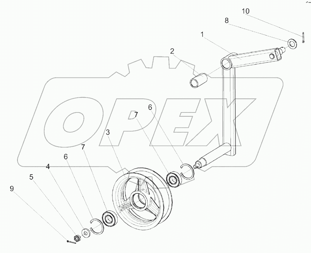  Рычаг КЗК 0202440В