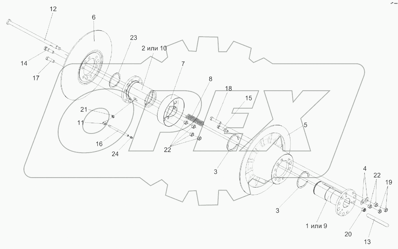  Вариатор барабана КЗК 0108100-01