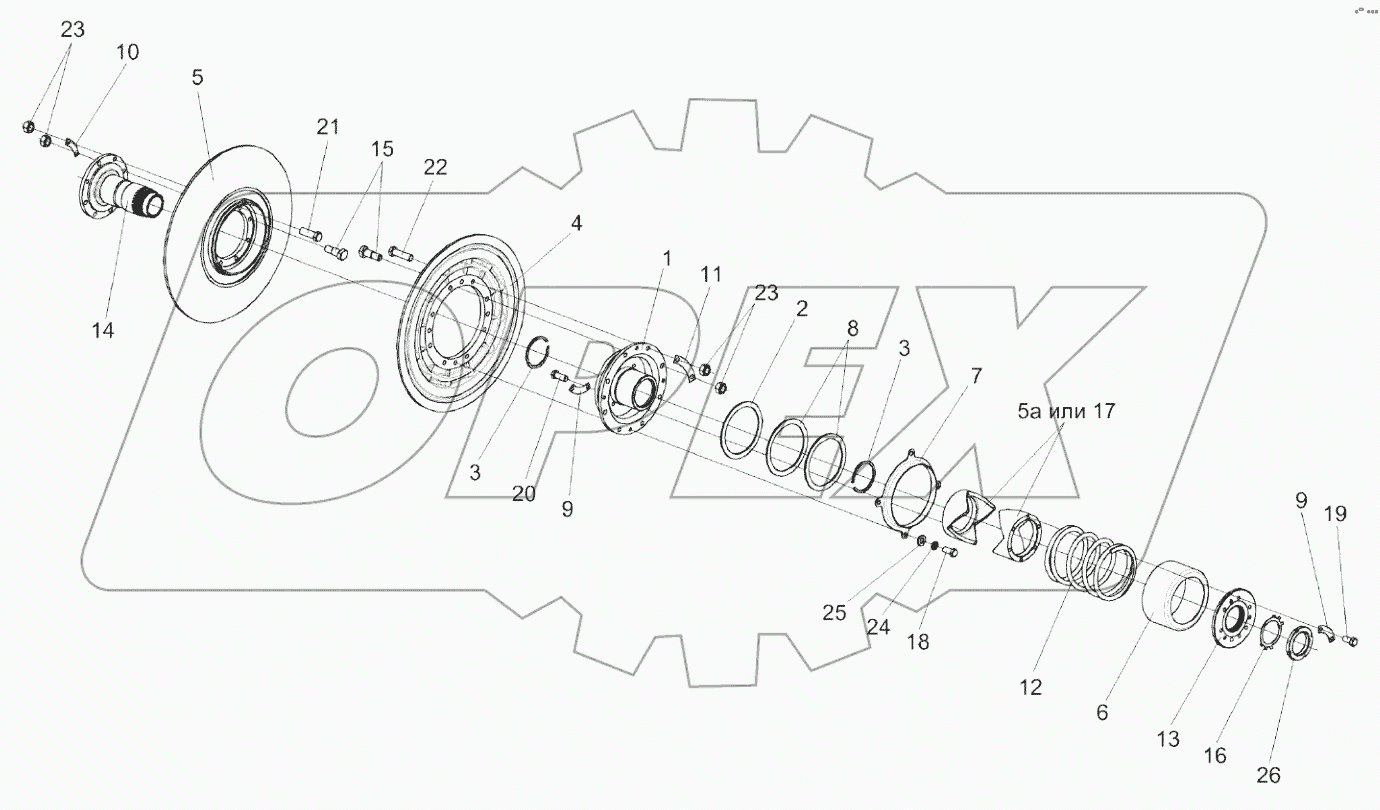  Вариатор барабана КЗК 0123000