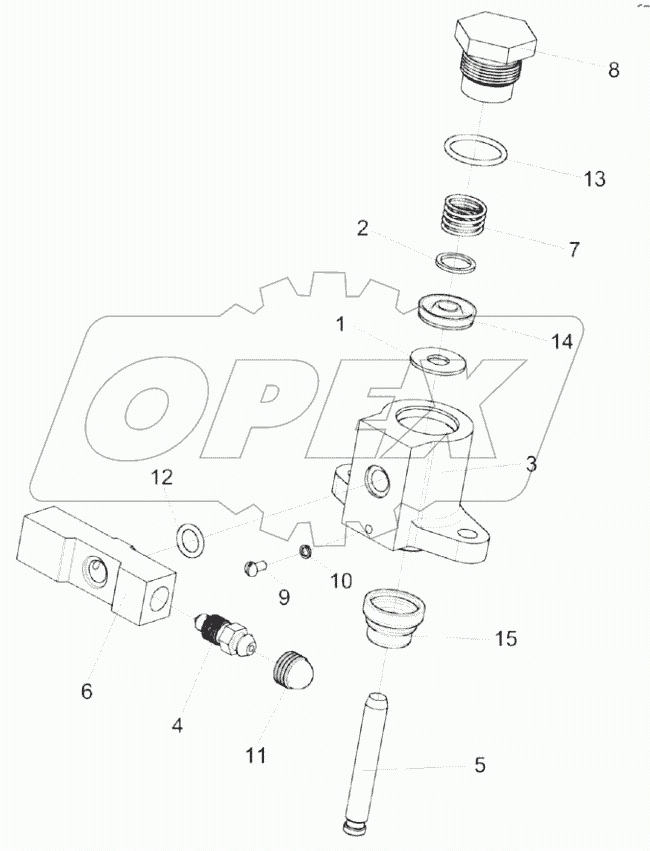  Гидроцилиндр КЗК-12-0107200-01