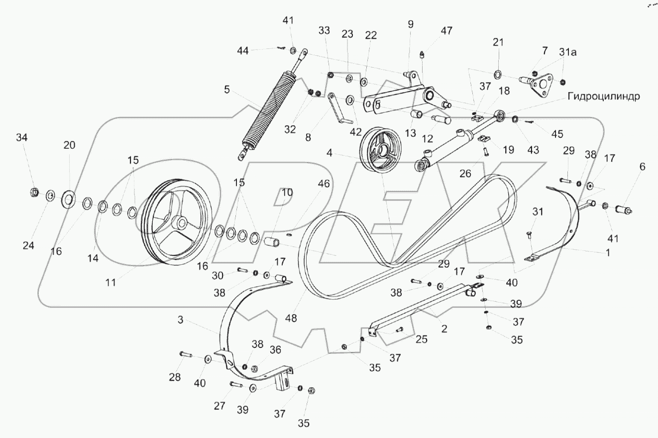  Привод горизонтального шнека КЗК-10-0221000