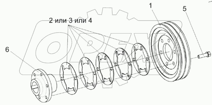  Шкив КЗК 0290090А