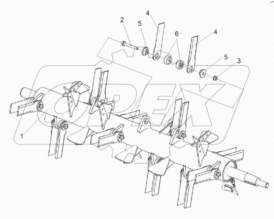  Ротор измельчителя КЗК-8-0290140