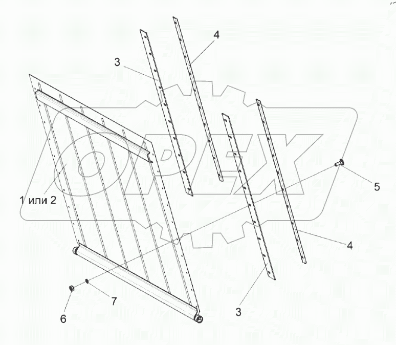  Заслонка КЗК 0290160А