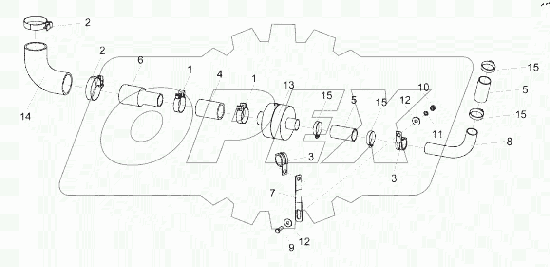  Установка клапана предохранительного КЗК-8-6-0106240