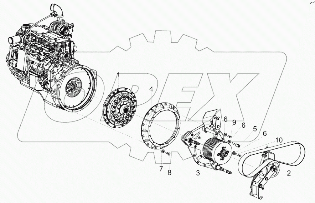  Двигатель КЗК-8-8-0106010